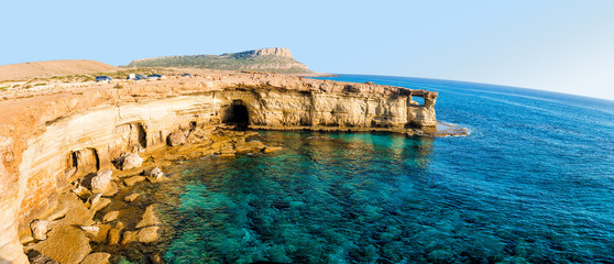 Sea caves panorama