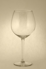 Empty Glass for red Wine