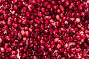 Berries of a pomegranate on a white background