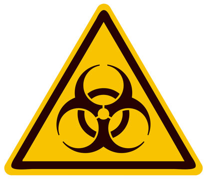 Biohazard Triangle Sign, Vector Illustration.
