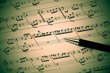 Obraz premium song writen by Beethoven - For Elis