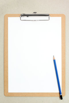 Clipboard with Carbon Copy Form and Pen Isolated on White Background Stock  Photo - Alamy