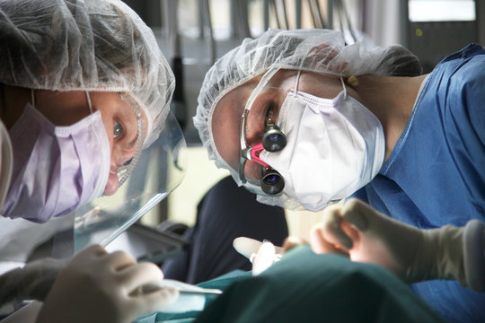 Surgical Team In The Operating Theater