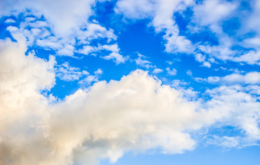 Obraz premium blue sky with cloud closeup