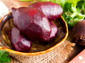 Boiled beet (beetroots)
