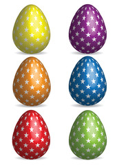 star pattern eggs set