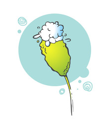 Blooming flower illustration