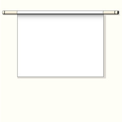 wall poster with a return mechanism vector