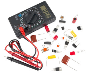 Digital multimeter and Radio components