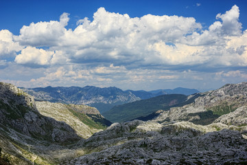 Obraz premium View of countryside in mountains, Montenegro