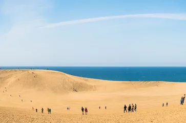 Poster Tottori sand dunes  and beach © aon168