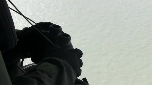 Marines and army search for survivors in the 2014 Korean ferry disaster.