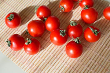 Fresh cherry tomatoes.