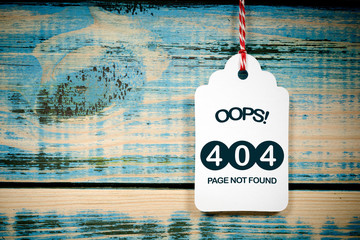 Error 404  – Page not found