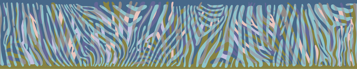 Horizontal background with colorful Zebra skin