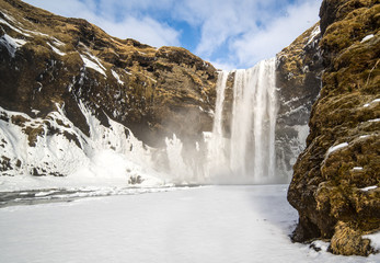 Skogafoss waterfall in south Iceland