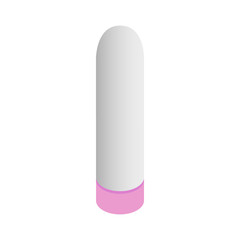 Vibrating sex toy icon, isometric 3d style