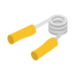 Hand grip exerciser or trainer icon