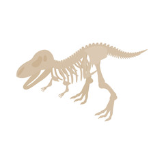 Obraz na płótnie Canvas Dinosaur skeleton icon, isometric 3d style