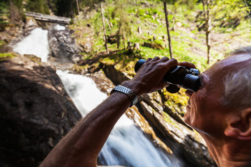 active holiday in the mountains alps

