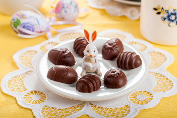 Easter Egg Shaped Chocolate Candies