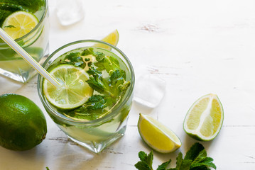 Summer drink mojito