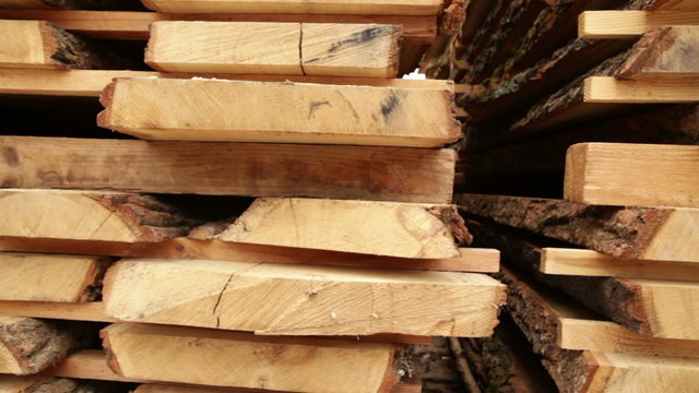 old sawmill timber board video