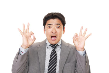 笑顔のビジネスマン