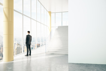 Fototapeta premium Business interior with person