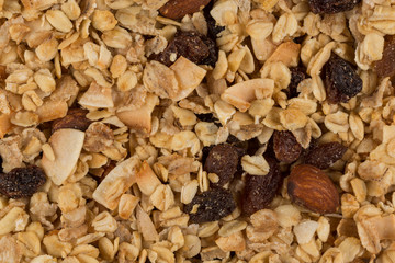 oat flakes on dark