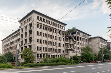 Fototapeta na wymiar Belgrade bombed building
