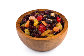 Mix variety of dried fruit