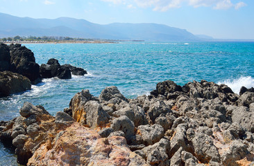 The shores of the Aegean Sea.