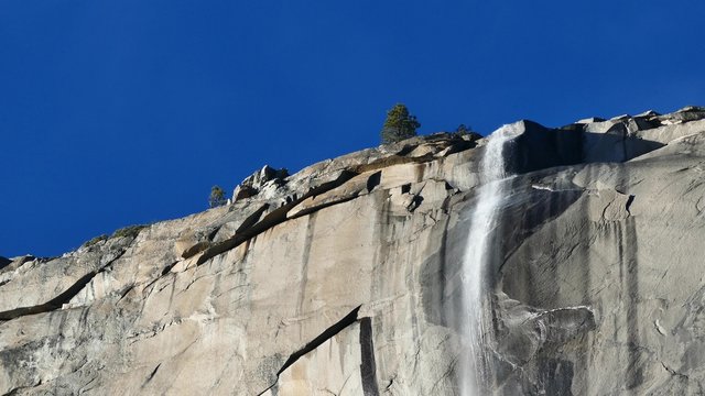 The Famous Horsetail Fall, Yosemite National Park around February
