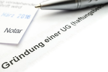 Obraz premium UG (haftungsbeschränkt) gründen
