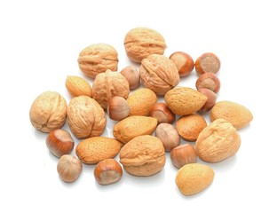 Almonds, walnuts and hazelnuts