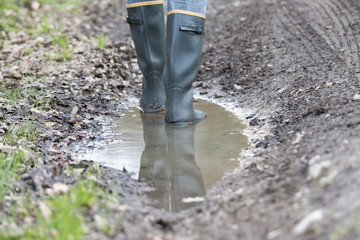 rubber boots rural agriculture