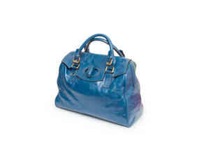 Naklejka premium Nice elegant woman bag isolated on the white