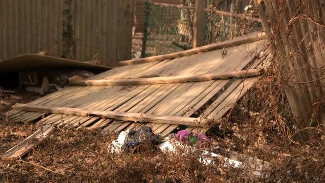 Good footage of the destruction from 2012 Hurricane Sandy.