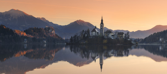 Slovenia. Morning at Lake Bled