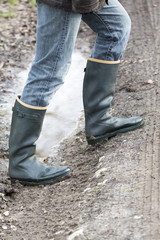 rubber boots rural agriculture