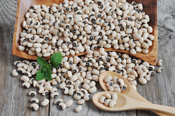 Blackeyed beans. Legumes.  Vigna unguiculata . Vigna sinensis. 