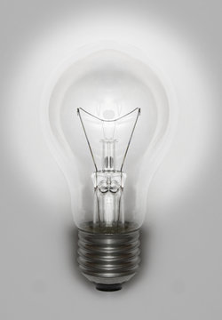 illuminated light bulb