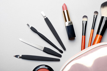 Set of cosmetics, closeup