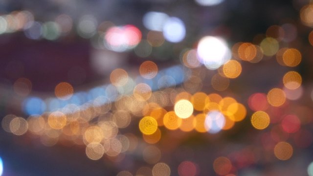 Blurred abstract background lights, beautiful cityscape