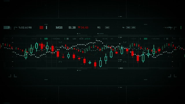 Financial Data Dolly - Financial data developing over time. Available in multiple colors. Loops seamlessly.