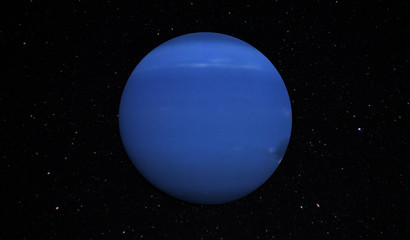 Planet Neptune On Outer Space