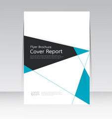 Vector design for Cover Report Annual Flyer Poster in A4 size
