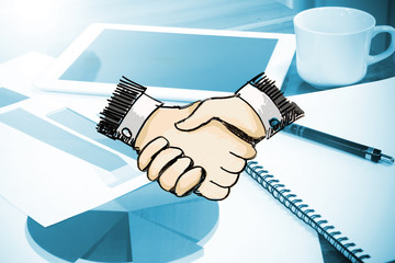 Business Meeting,Financial Deal, Handshake ,business investment