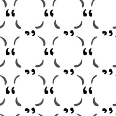 Quote drawing on a white background seamless pattern